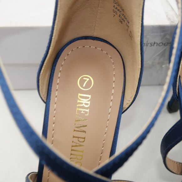 NEW DREAM PAIRS Women's 7 Dolce Stilettos Open Toe Pump Heel - Picture 8 of 9